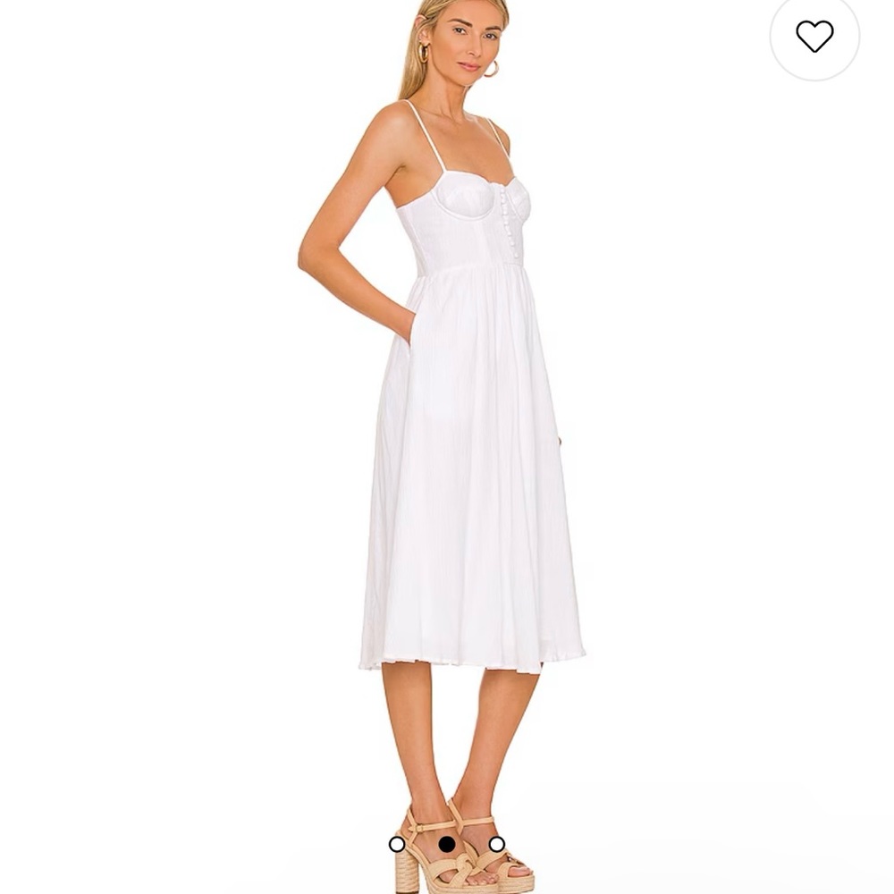 Astr the Label Ferreira Dress in White (Size Small)